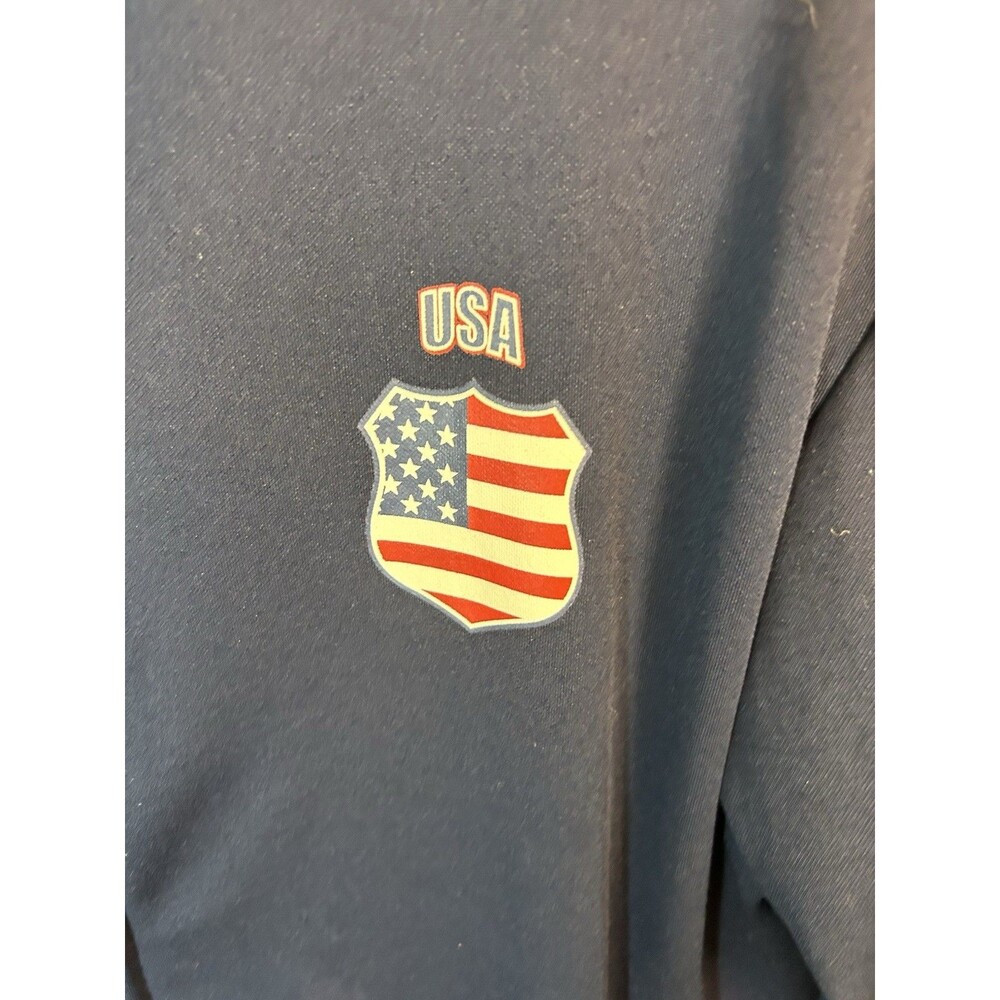FIFA 2010 World Cup South Africa USA Men’s Lrg Navy Full Zip Soccer Track Jacket - Picture 6 of 16